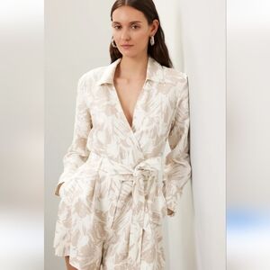 Club Monaco Cream Floral Jumpsuit